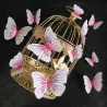 papillon 3D - sticker mural avec aimant 12 pièces