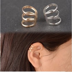 Gold & silver ear clip - 1 pieceOorbellen