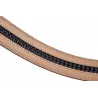 Genuine leather belt with automatic buckle