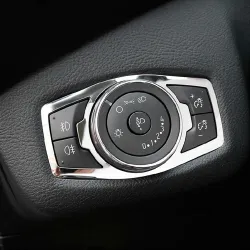 Edelstahl Scheinwerferschalterabdeckung für Ford Focus 3 MK3/4 Kuga Escape Explorer Mondeo Mustang