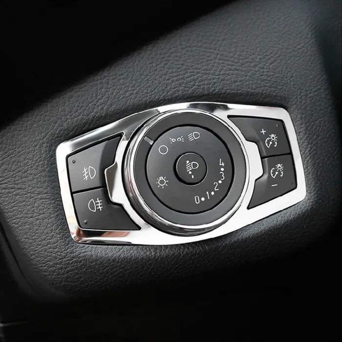 Styling partsFunda para el interruptor de luz de acero inoxidable Ford Focus 3 MK3/4 Kuga Escape Explorer Mondeo Mustang