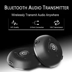 AltavocesAdaptador estéreo multipunto Audio 3.5mm - coche inalámbrico Transmisor de música Bluetooth para altavoz PC TV