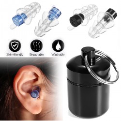 Anti-ruído earplugs - reutilizável - com caixa - proteção auditiva - plugues do partido