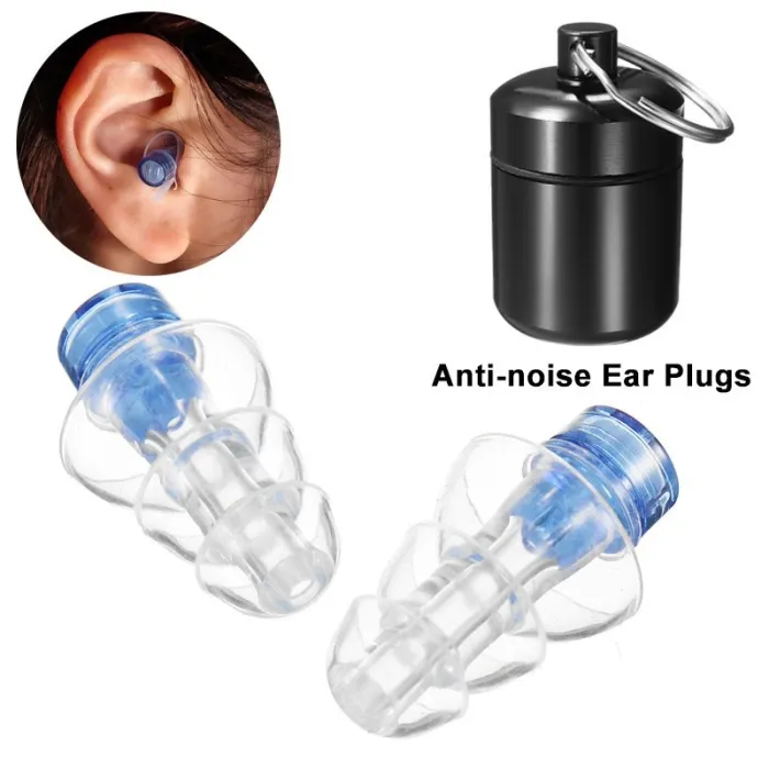Tappi auricolari antirumore - riutilizzabili - con scatola - protezione acustica - spine di partito