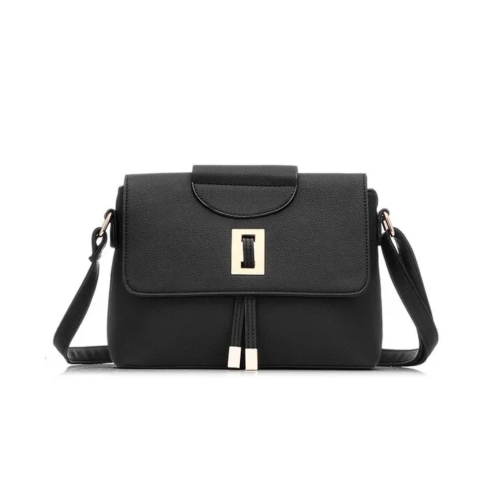 Retro läder crossbody & axelväska