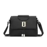 Retro läder crossbody & axelväska