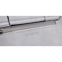 Crossbody couro retro e saco de ombro