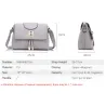 Crossbody couro retro e saco de ombro