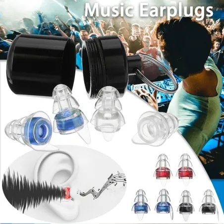 Anti-Rausch Ohrstöpsel - wiederverwendbar - mit Box - Hörschutz - Party Plugs