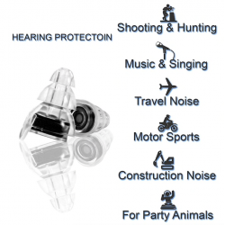 Boucles d'oreilles anti-bruit - réutilisables - avec boîte - protection auditive - fiches de fête