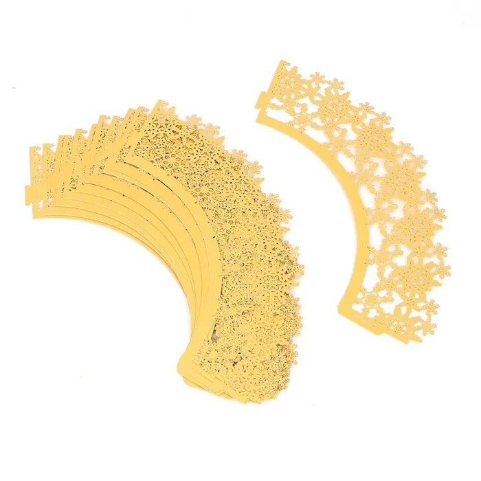 Copripiumini natalizi per muffins & cupcakes - carta wrapper 12 pezzi