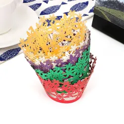 Jul omslag för muffins & cupcakes - papper wrappers 12 bitar