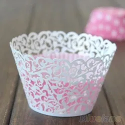 Envoltórios de papel de muffin e cupcake 12 peças