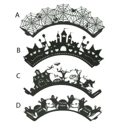 Halloween cupcakes & muffins täcker - papper wrappers 12 bitar