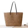 Große Strandtasche aus Stroh