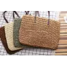 Große Strandtasche aus Stroh