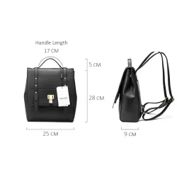 Fashion läder ryggsäck