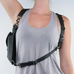 Steampunk - gotisk - midja & ben läderpåse