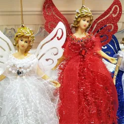 Angel pendant - Christmas tree decoration - 22 cm