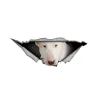 White Bull Terrier - vinyl car sticker - waterproof - 13 * 4.9cm