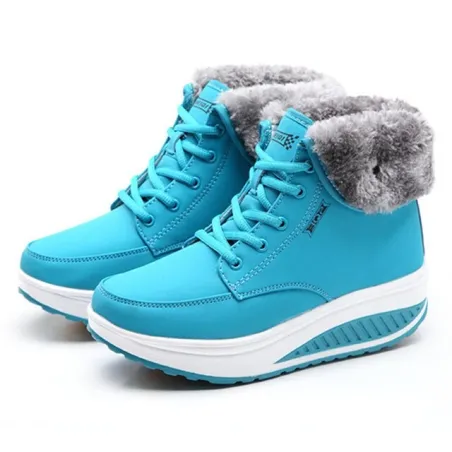 BotasBotas de tobillo de invierno - piel - planta de cuña