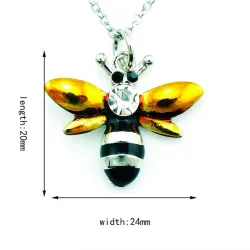Crystal bee - kaulakoru