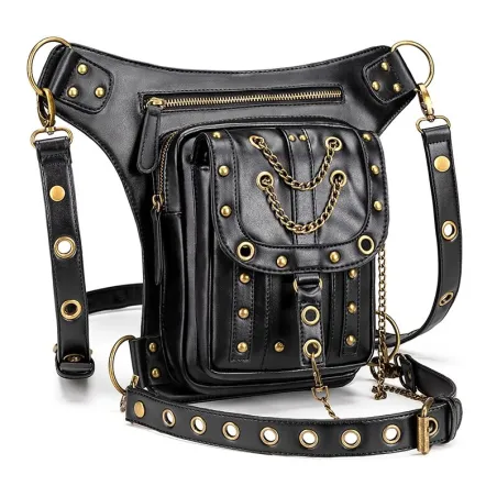 Multifunktion midja & ben & axel steampunk väska - vattentät - unisex