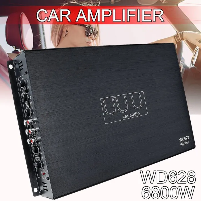 DC 12V 6800W 4-channel car amplifier