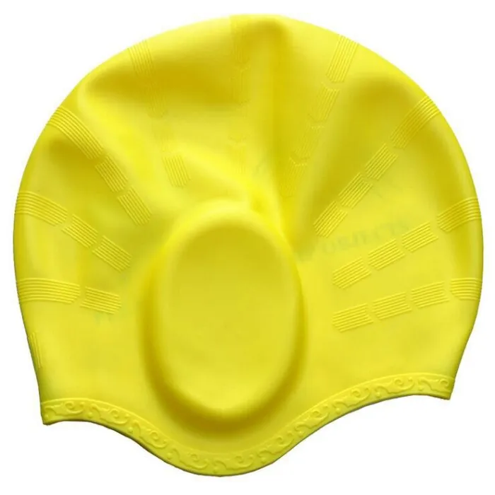 Silikon Schwimmkappe - langes Haar- und Ohrschutz