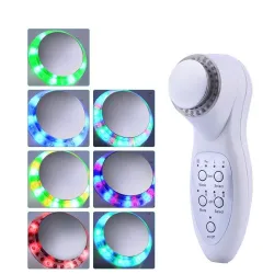 7 colori LED - foton ultrasuoni lifting facciale - pulitore - rimozione rughe - massaggiatore di bellezza