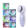 Piel7 colores LED - foton ultrasónico lifting de la cara - limpiador - arrugas removedor - masajeador de belleza