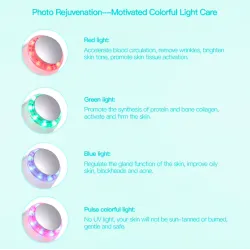 7 färger LED - foton ultraljud ansikte lyftning - renare - rynka remover - skönhet massager