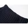 Long knitted sweater with turtleneck - winter dress