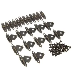 Antique hasp latch - protezione mobili decorativi - 12 pezzi