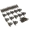 Antik hasp latch - dekorativ möbelskydd - 12 bitar
