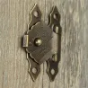 Antik hasp latch - dekorativ möbelskydd - 12 bitar