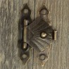Antique hasp latch - decorative furniture protector - 12 pieces