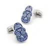 Klassinen cufflinks sinisen kallon kanssa