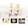 ApliquesLámpara de pared LED - simple & doble cabeza - cristal de oro