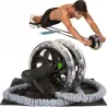 EquipoSoga de resistencia Rueda de rodillo Ab - entrenador abdominal