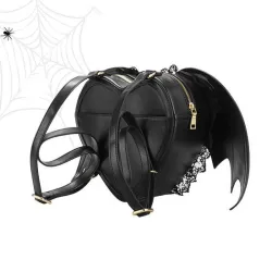 Punk & gothic tyyli - backpack with bat wings