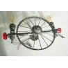 Iron wheel - retro wall lamp