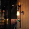Vintage water pipe - wall lamp