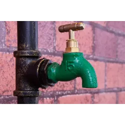 Vintage water pipe - wall lamp