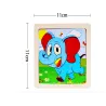 Trä 3D pussel - pedagogisk leksak - 11 * 11cm