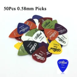 Elgitarrplock - 0,58 mm 0,71 mm 0,81 mm 0,96 mm 1,20 mm 1,50 mm - 50 stycken