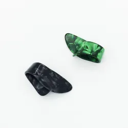 Thumb finger gitarr plocka - celluloid mediator - 1,2 mm