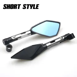 Motorcycle aluminum rear view mirrors with blue glass for Kawasaki Z900 Z900RS Z800 Z1000