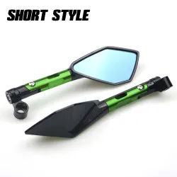 EspejosEspejos traseros de aluminio moto con vidrio azul para Kawasaki Z900RS Z800 Z800 Z1000