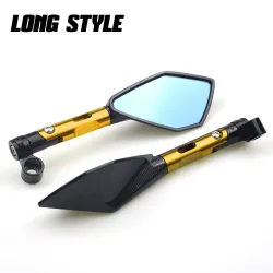 EspejosEspejos traseros de aluminio moto con vidrio azul para Kawasaki Z900RS Z800 Z800 Z1000
